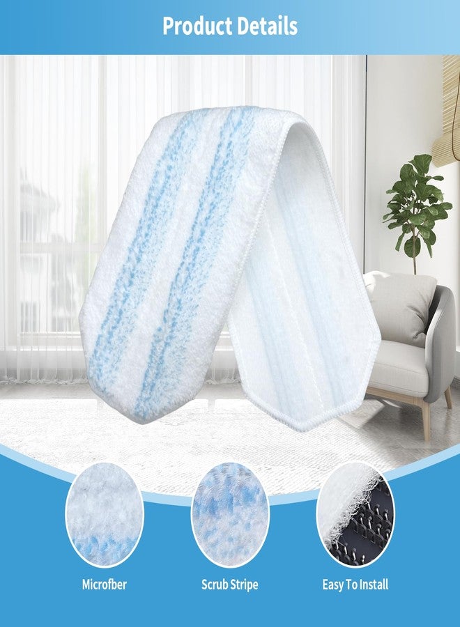 BYOFI 15 Pack Microfiber Mop Pads for O-Cedar H2prO Flat Mop System, Washable and Reusable Mop Replacement Heads for Floor Deep Cleaning, Mop Pad Refills for Wet Dry Floor - Image 3